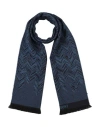 Missoni Man Scarf Navy Size - Wool, Acrylic In Blue