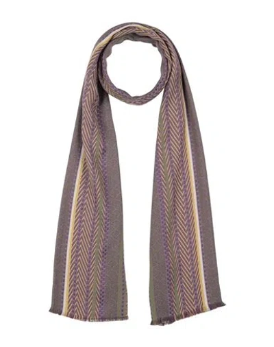Missoni Man Scarf Purple Size - Viscose, Cotton In Multi