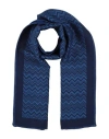 Missoni Man Scarf Slate Blue Size - Wool, Acrylic, Modal In Brown