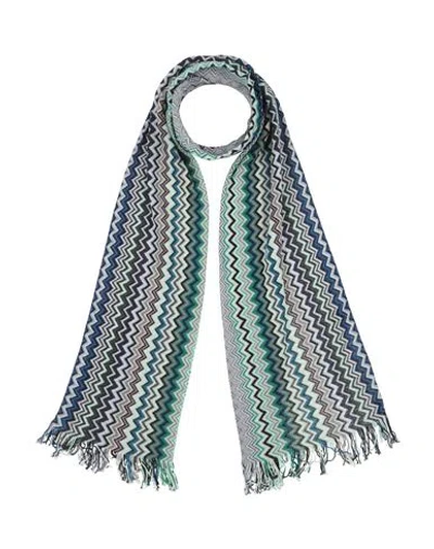 Missoni Man Scarf Turquoise Size - Cotton In Gray