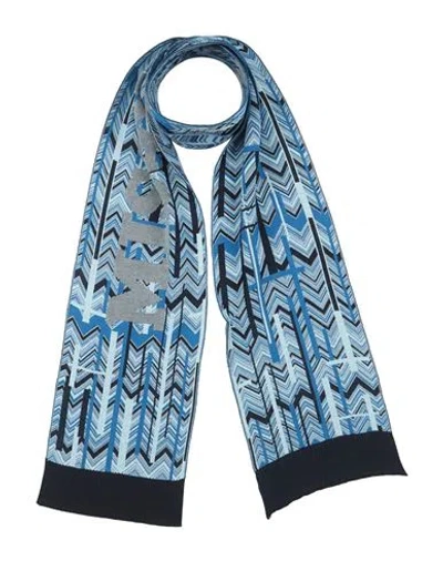 Missoni Man Scarf Turquoise Size - Cotton In Blue