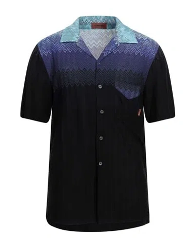 Missoni Man Shirt Black Size 42 Cotton, Viscose