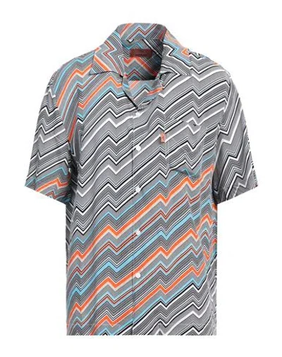 Missoni Zig-zag Cotton-blend Shirt In Multicolor