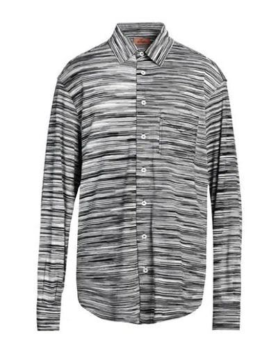 Missoni Man Shirt Black Size Xxl Cotton