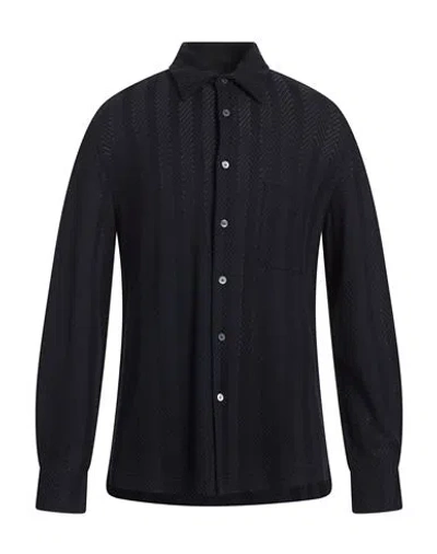 Missoni Man Shirt Midnight Blue Size 40 Cotton, Viscose