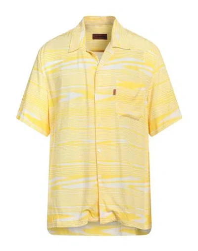 Missoni Man Shirt Yellow Size Xxl Viscose