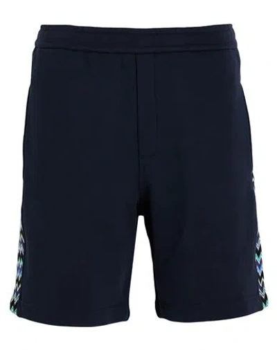 Missoni Man Shorts & Bermuda Shorts Midnight Blue Size M Cotton