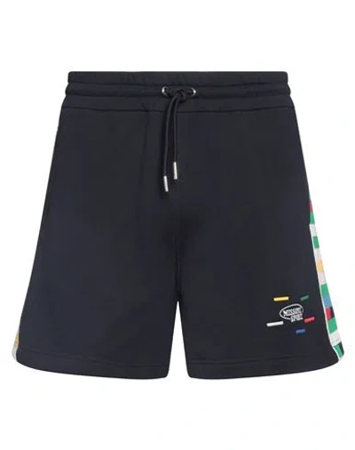 Missoni Sport Man Shorts & Bermuda Shorts Midnight Blue Size Xl Cotton