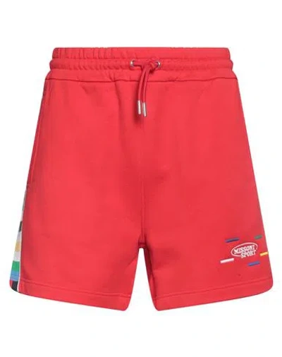Missoni Sport Man Shorts & Bermuda Shorts Red Size Xl Cotton