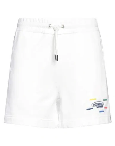 Missoni Sport Man Shorts & Bermuda Shorts White Size Xl Cotton