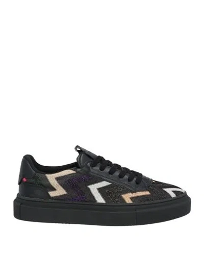 Missoni Man Sneakers Black Size 9 Textile Fibers