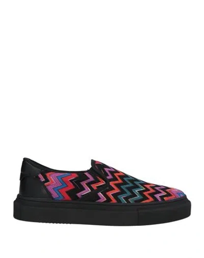 Missoni Man Sneakers Black Size 9 Textile Fibers