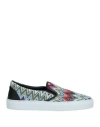 Missoni Man Sneakers Sky Blue Size 8 Textile Fibers, Leather In Blue