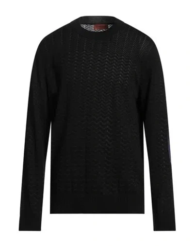 Missoni Man Sweater Black Size 44 Cotton, Viscose
