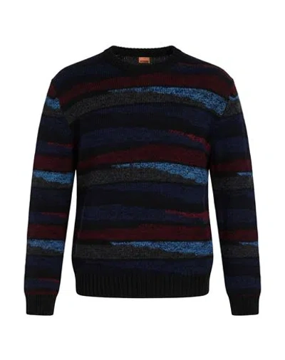 Missoni Man Sweater Blue Size 36 Wool In Multi