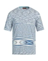Missoni Man Sweater Blue Size 44 Cotton