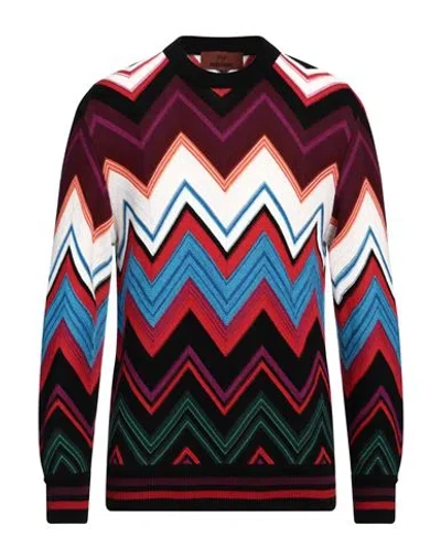 MISSONI MISSONI MAN SWEATER BURGUNDY SIZE 40 WOOL, COTTON