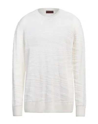 Missoni Man Sweater Cream Size 44 Wool, Viscose In White