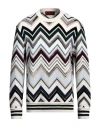 Missoni Man Sweater Ivory Size 40 Wool, Cotton In White