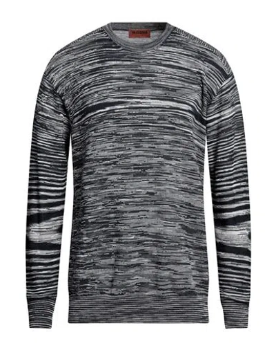 MISSONI MISSONI MAN SWEATER MIDNIGHT BLUE SIZE 40 VISCOSE, COTTON