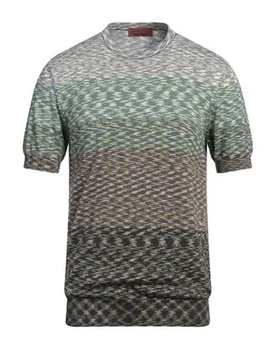 Missoni Polo In Cotone Ricamato  Uomo In Degraded Space Dye With Beige