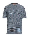 Missoni Man Sweater Midnight Blue Size 34 Cotton In Gray