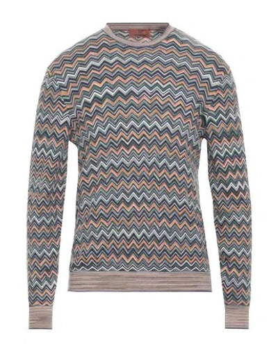 Missoni Man Sweater Orange Size Xl Cotton, Cashmere, Silk