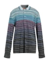 Missoni Man Sweater Purple Size Xl Cotton In Blue