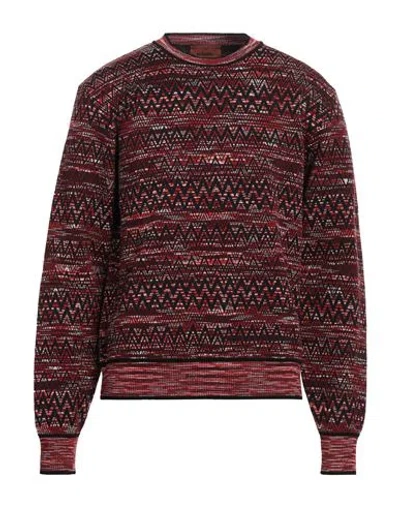 Missoni Man Sweater Red Size 42 Cotton, Polyamide, Wool, Polyester, Elastane