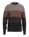 Missoni Zigzag Virgin Wool Crewneck Pullover In Multi