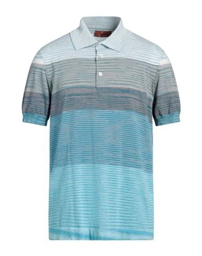 Missoni Man Sweater Sky Blue Size 44 Cotton
