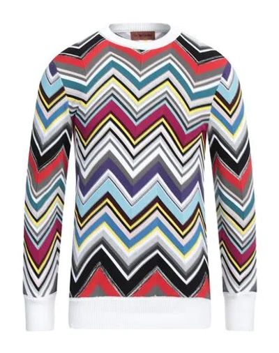 Missoni Wool Crew Neck Sweater In White