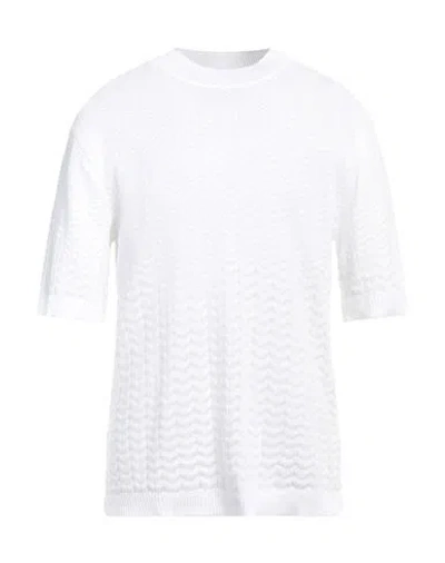 Missoni Man Sweater White Size 42 Cotton, Viscose