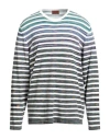 Missoni Man Sweater White Size 46 Cotton In Multi