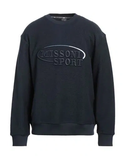 Missoni Man Sweatshirt Navy Size Xl Cotton
