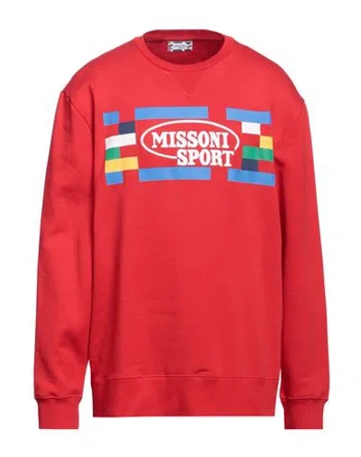Missoni Man Sweatshirt Red Size Xxl Cotton