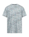 Missoni Man T-shirt Azure Size S Cotton In Blue