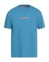 Missoni Man T-shirt Azure Size Xl Cotton In Blue