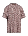 Missoni Man T-shirt Mauve Size Xl Cotton In Red