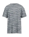 Missoni Man T-shirt Midnight Blue Size L Cotton In Gray