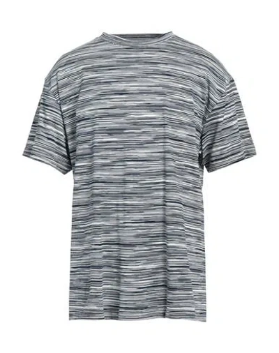 Missoni Man T-shirt Midnight Blue Size L Cotton In Gray