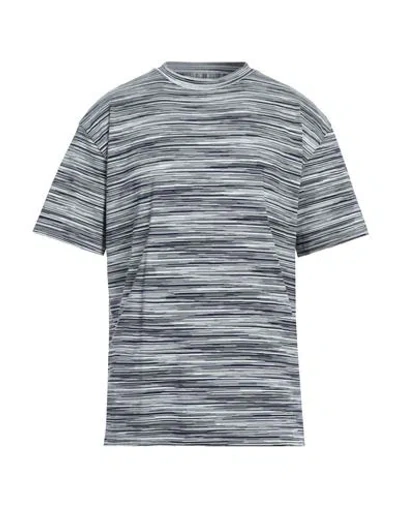 MISSONI MISSONI MAN T-SHIRT MIDNIGHT BLUE SIZE XL COTTON