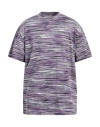 Missoni Man T-shirt Mauve Size Xl Cotton In Purple