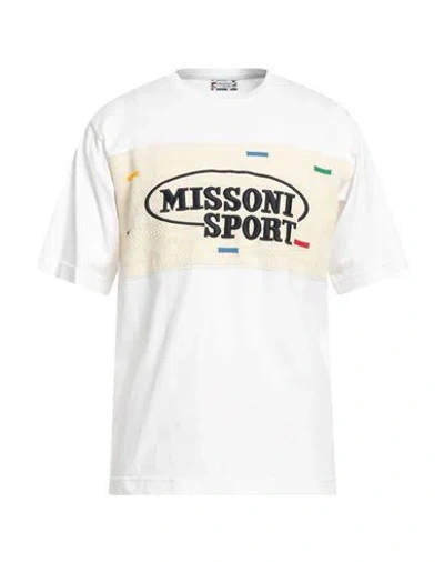 Missoni Man T-shirt White Size Xxl Cotton