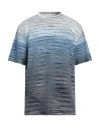 Missoni Gradient-effect Striped Cotton T-shirt In White
