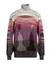Missoni Intarsia-knit Wool Jumper In Purple