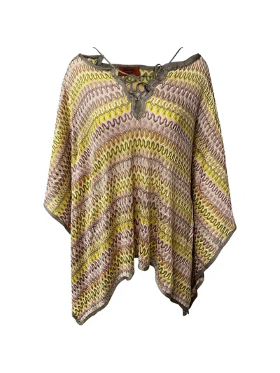 Pre-owned Missoni Mare Beach Woven Mini Dress In Pink