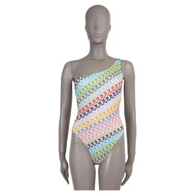 Pre-owned Missoni Mare Multicolour 2022 Lurex Crochet Knit One Piece Swimsuit S In Gray