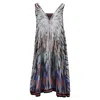 Missoni Mare Printed Mini Sleeveless Dress In Multicolor Cotton In Multi