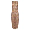 Missoni Mare Printed Tulle Maxi Dress In Multicolor Polyamide In Multi